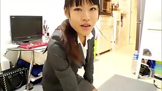 Japanese girl puts on a raunchy fart show